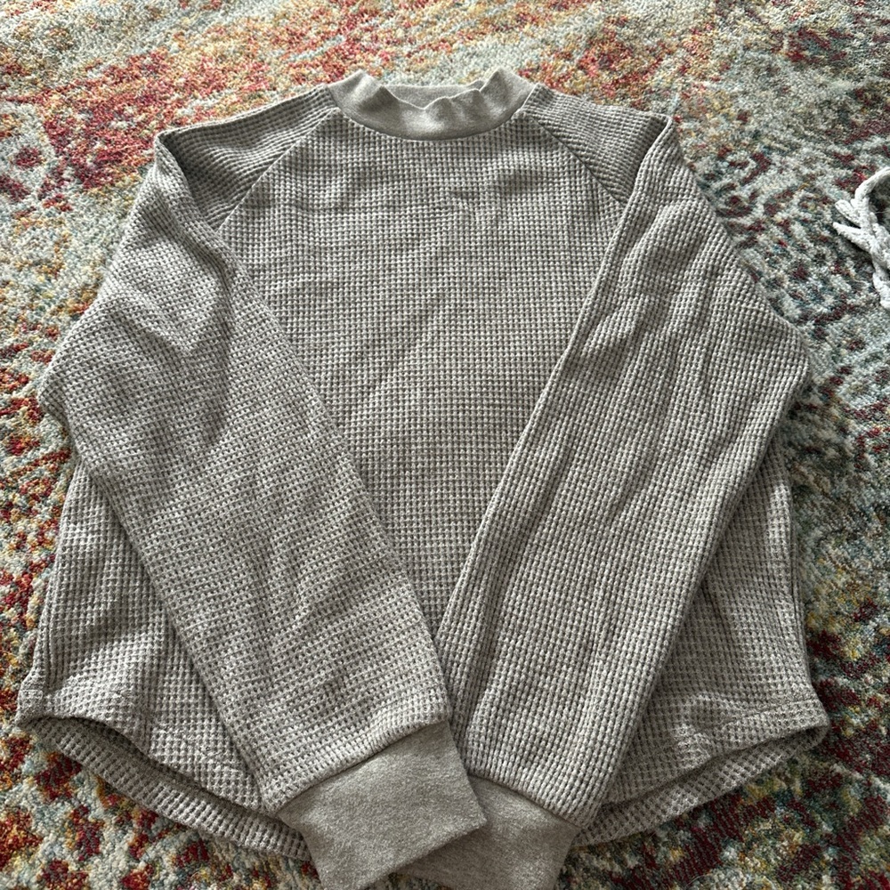 Madewell Gray Crewneck Sweater Classic Knit